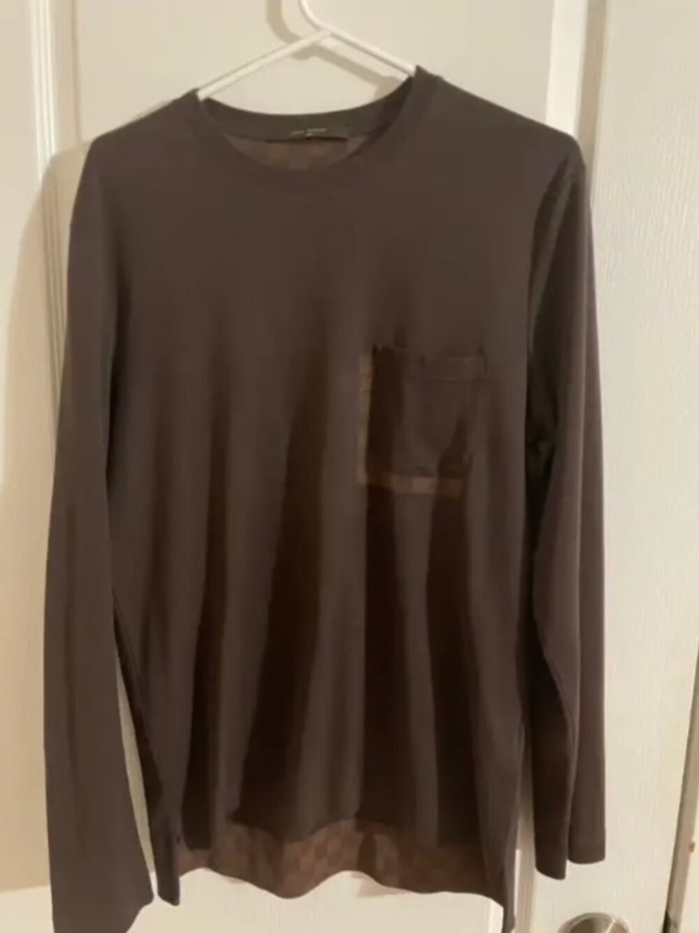Louis Vuitton Damier Pocket Long-Sleeve Tee